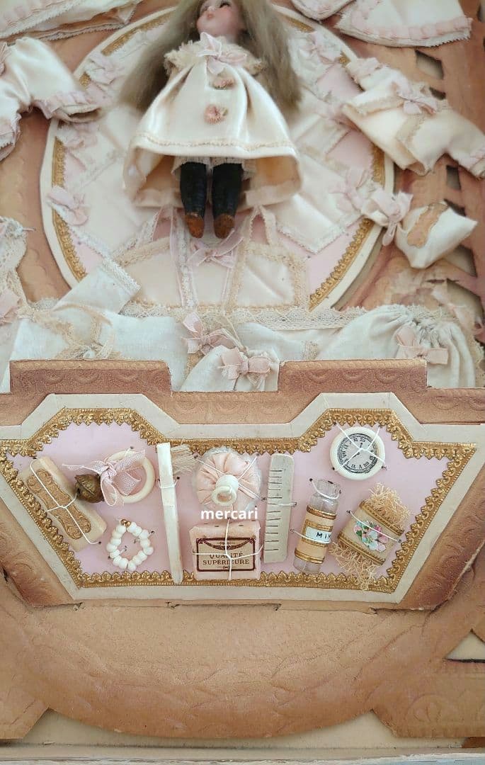 稀少・フランスアンティーク フレンチミニョネット　オリジナルボックスセット