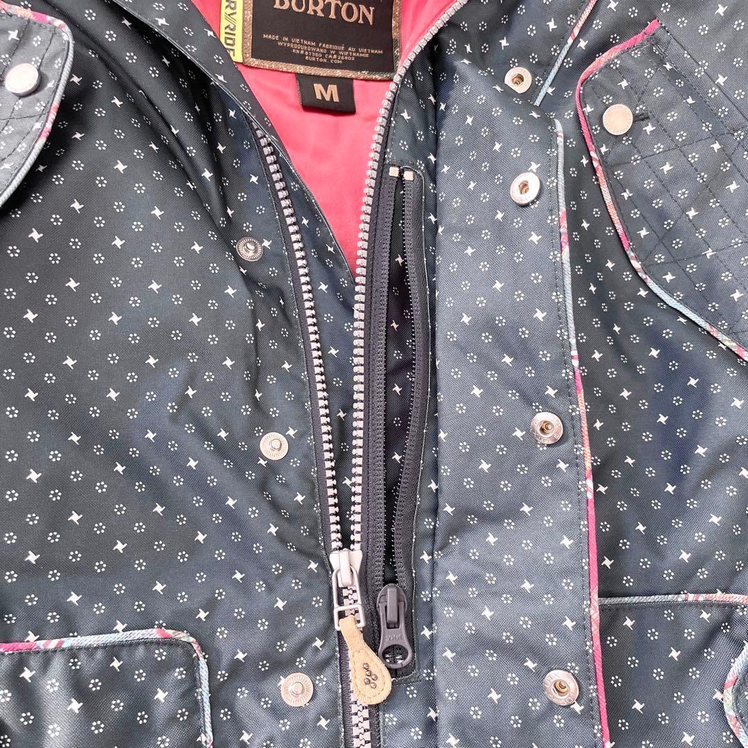 4457 【美品】バートン ジャケット スノボウェア レディース M ファー付き
