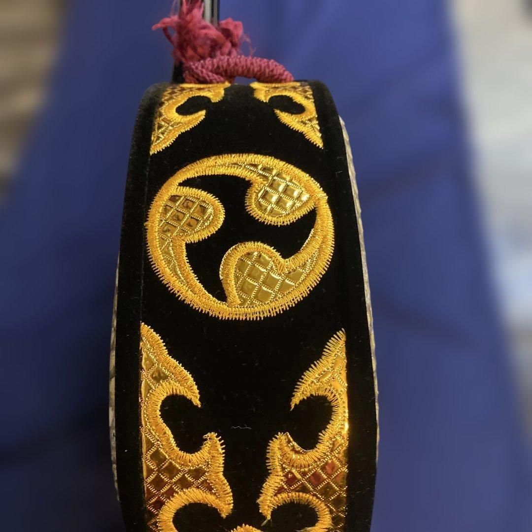 三線本体 ヘビ革風