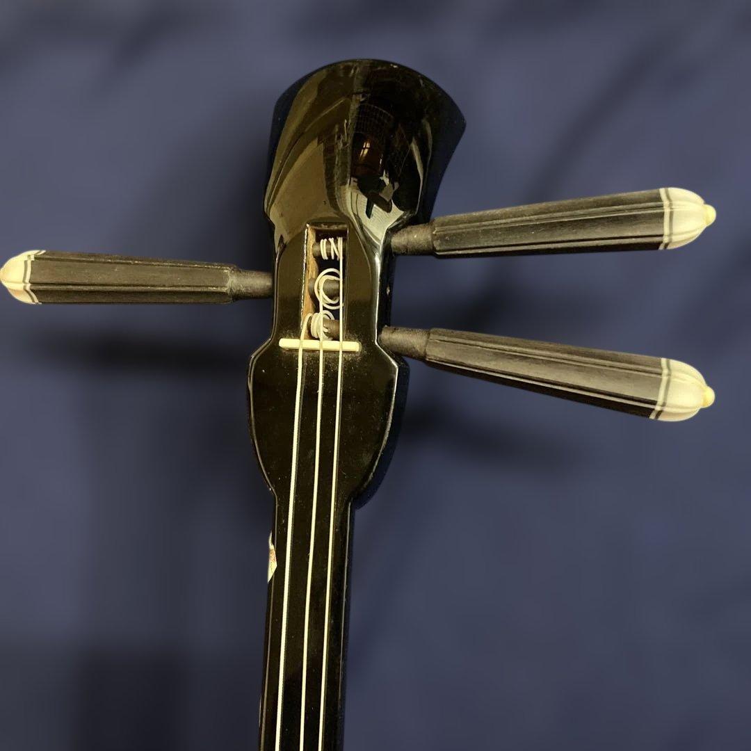 三線本体 ヘビ革風