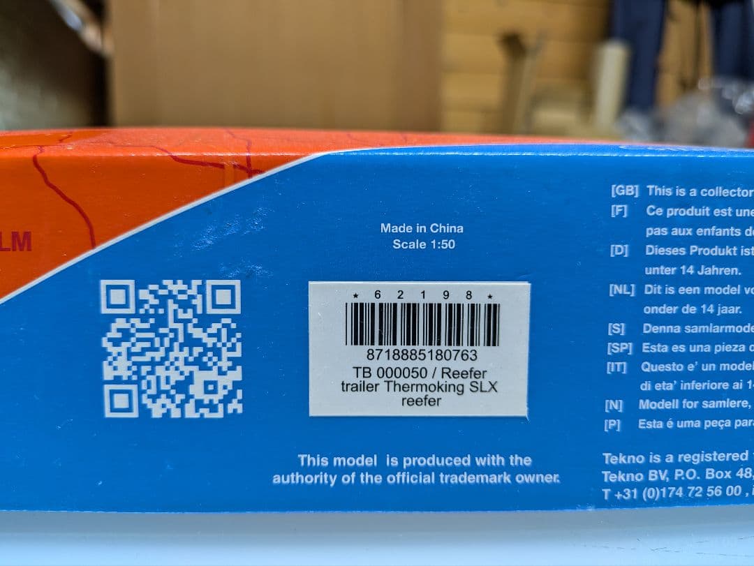 ミニカー 1/50 Tekno SCHMITZ reefer trailer