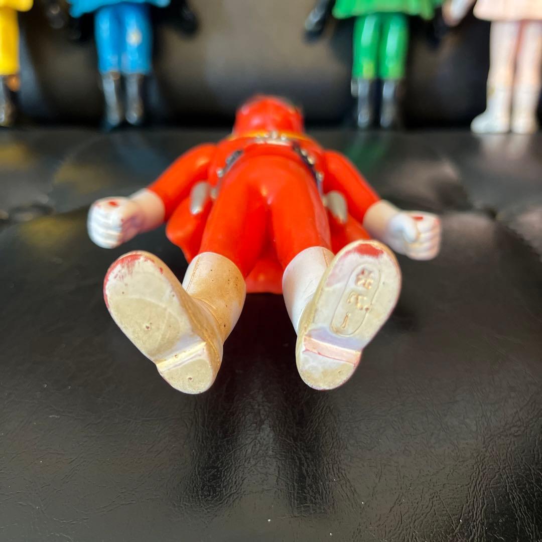 ゴレンジャー　ソフビ　当時物