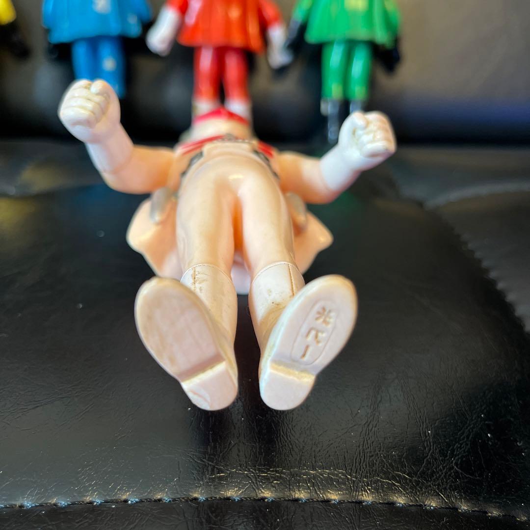 ゴレンジャー　ソフビ　当時物