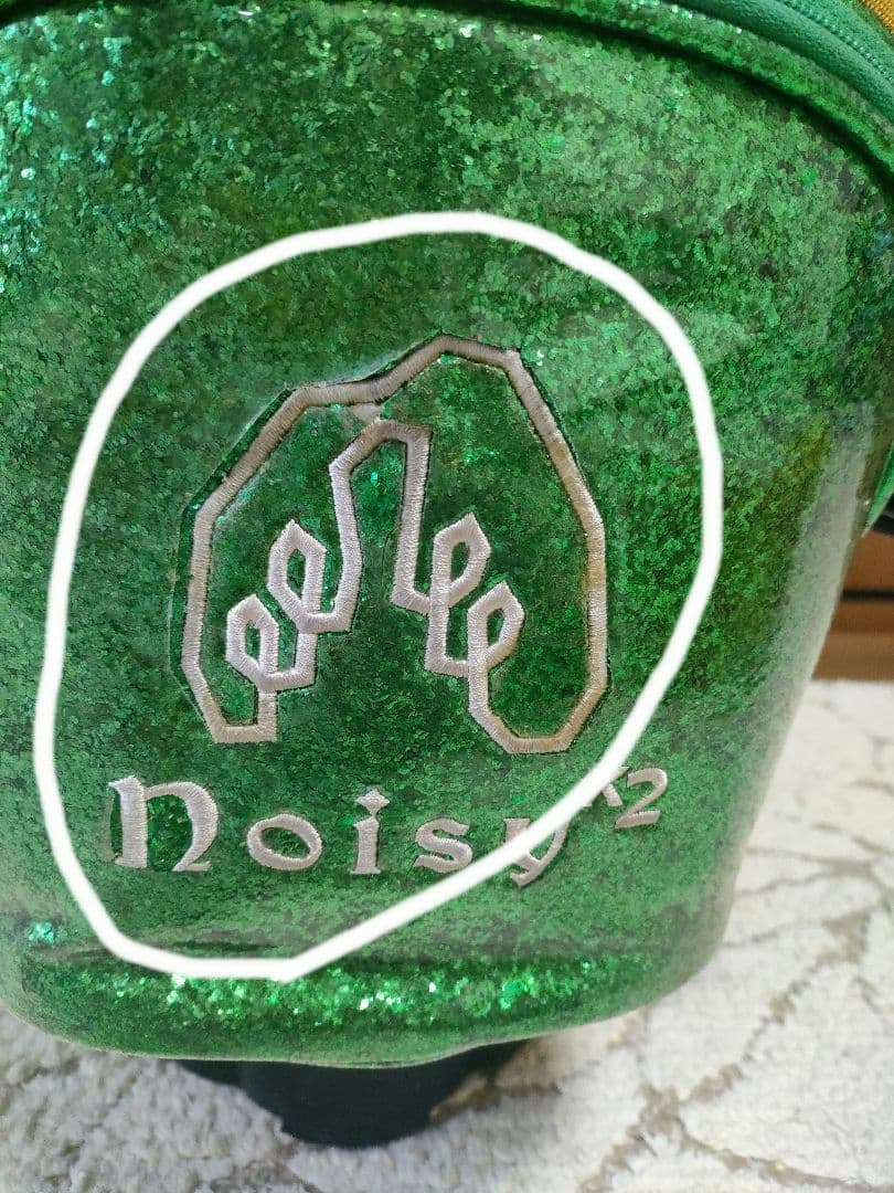 キャディーバッグ ミエコウエサコのnoisy×2 レモン柄キャイエロー/グリーン