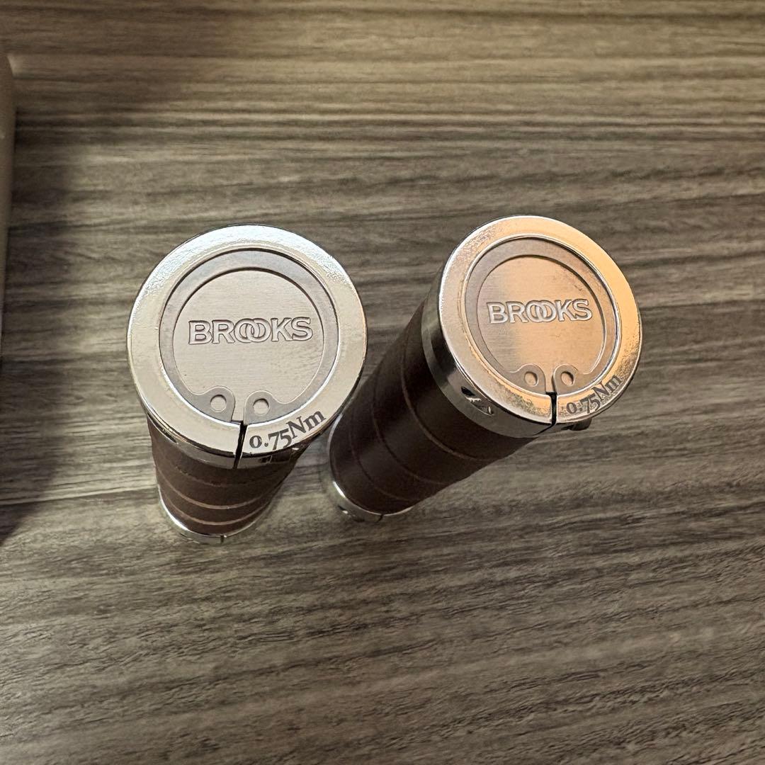 【新品未使用】BROOKS ブルックス スレンダーグリップ 130mm ブラウン