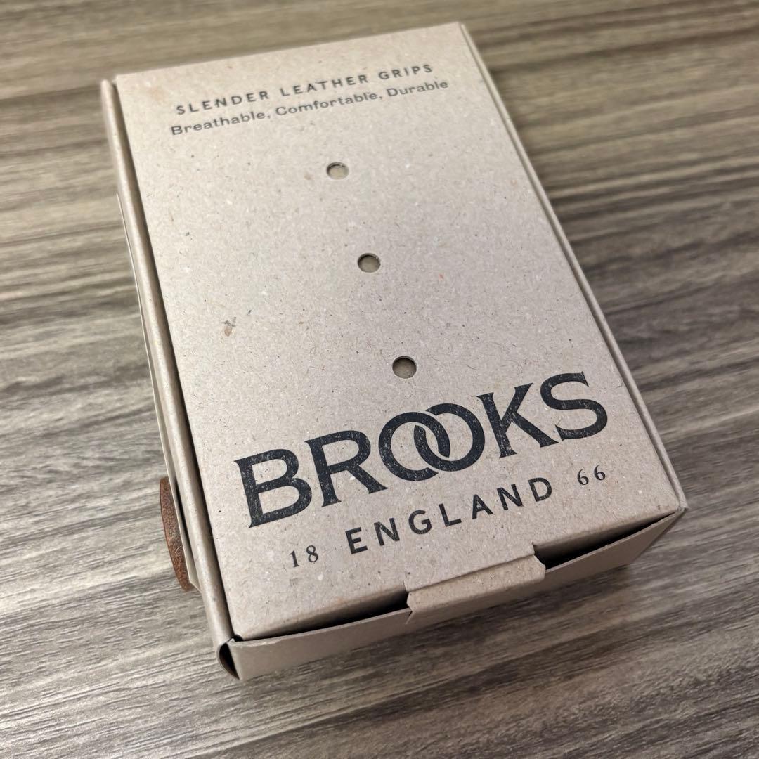 【新品未使用】BROOKS ブルックス スレンダーグリップ 130mm ブラウン