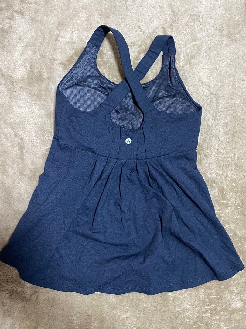 SURALA ヨガウェア デニムクロスタンクトップ　デニムレギンスセットSサイズ