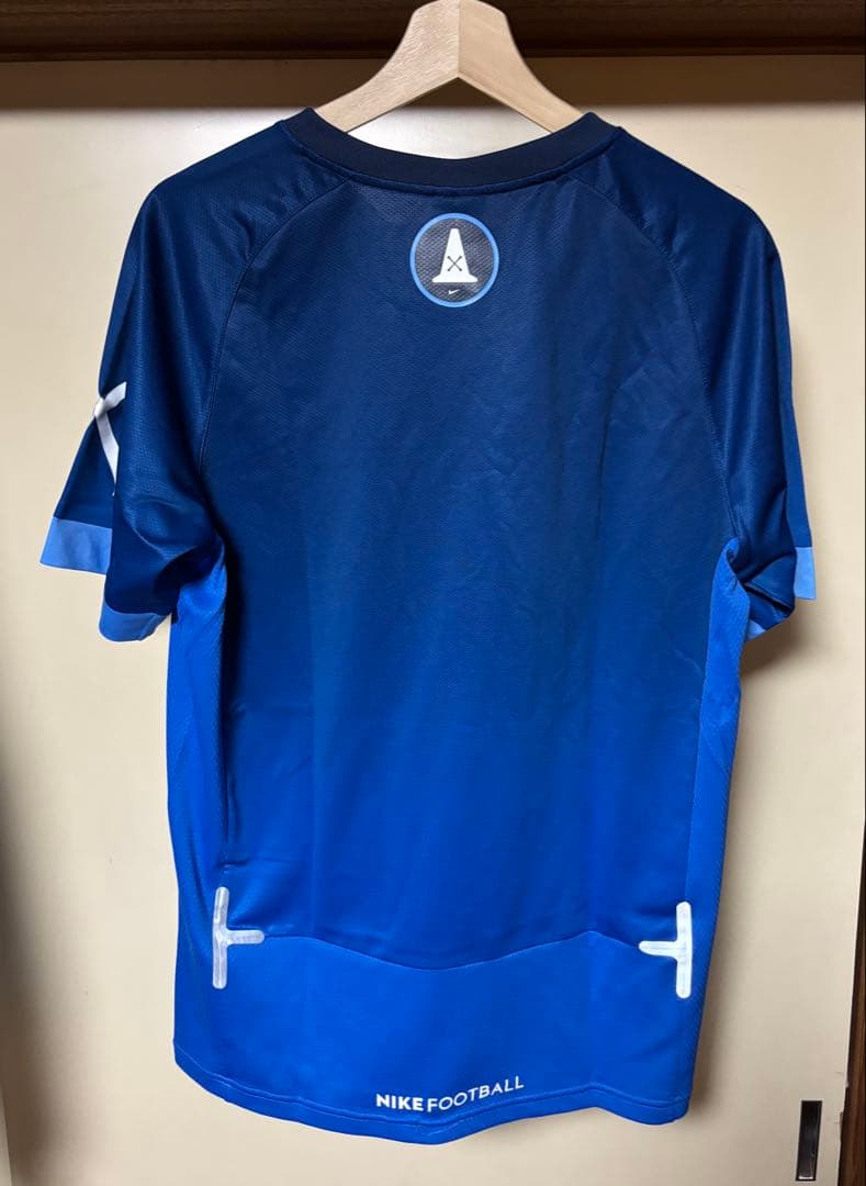 【希少/廃盤】NIKE NFTB フットサルシャツ センターロゴ 骨デザイン L