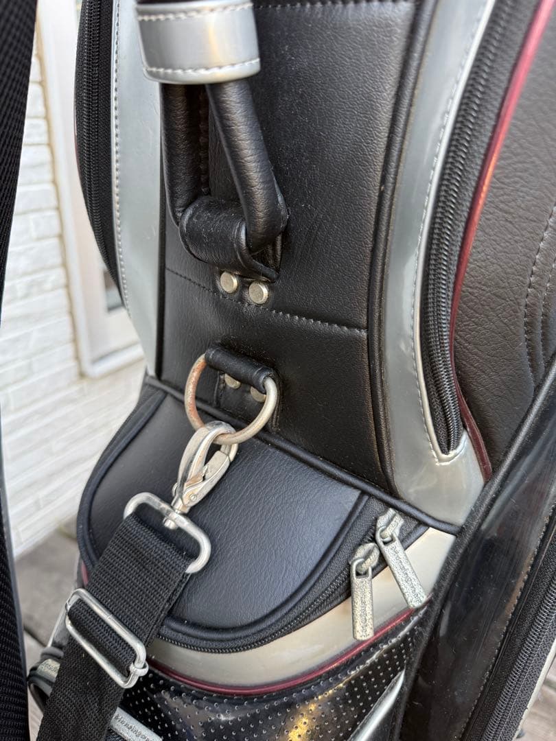 マンシングウェア ゴルフキャディバッグ キャスター付き ブラック