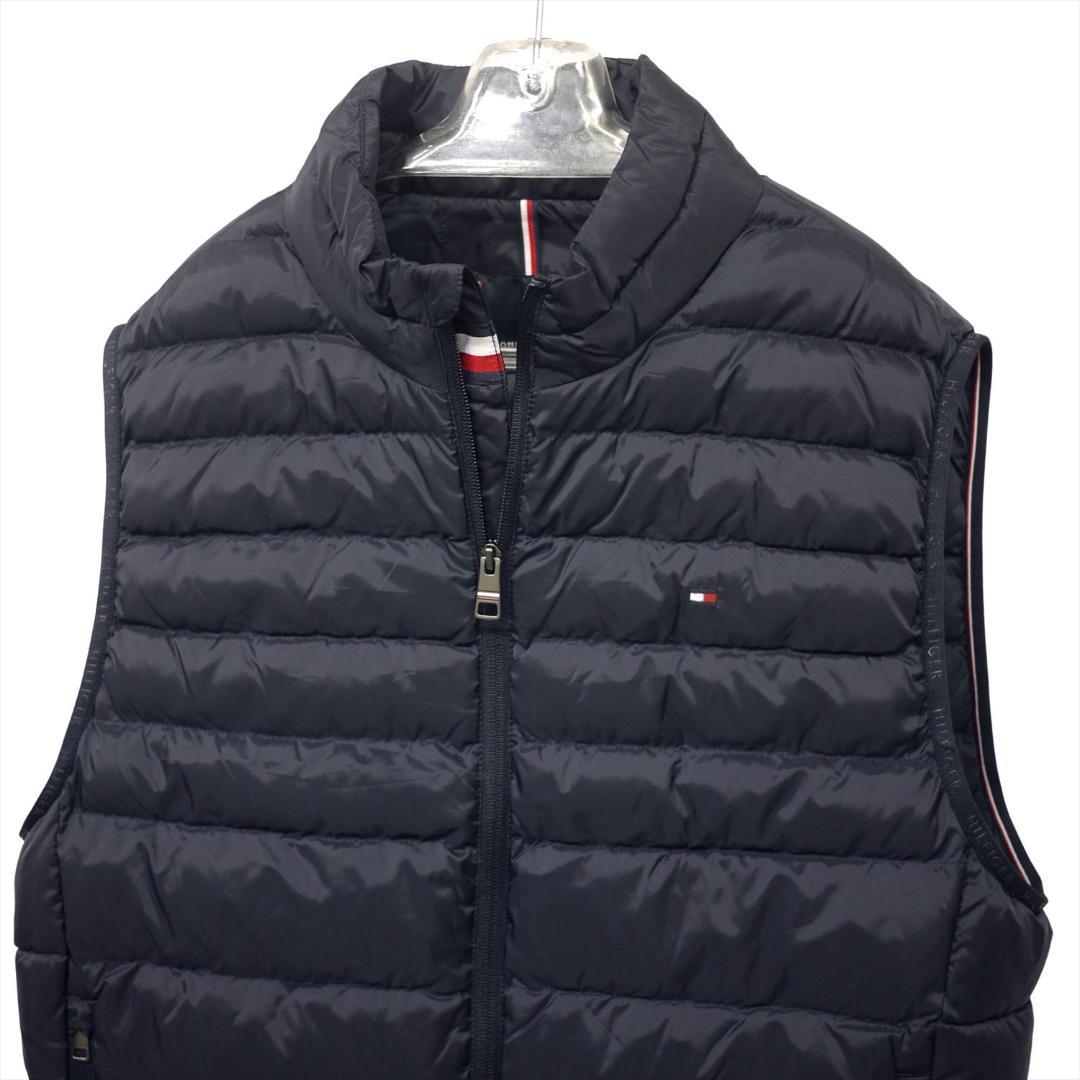 新品 トミーヒルフィガー THPROTECT 軽量 耐水 中綿ベスト XXL 紺