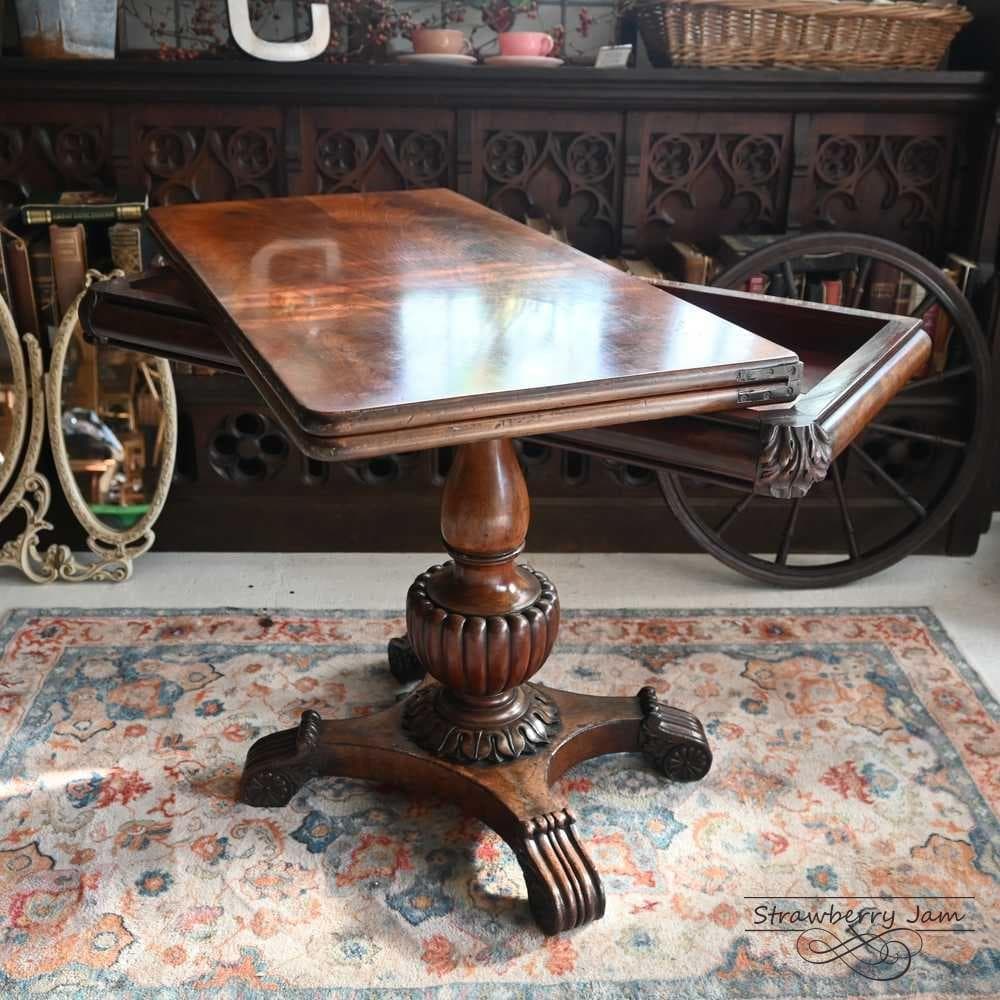 L3705-220 英国アンティーク ゲームテーブル ダイニングテーブル