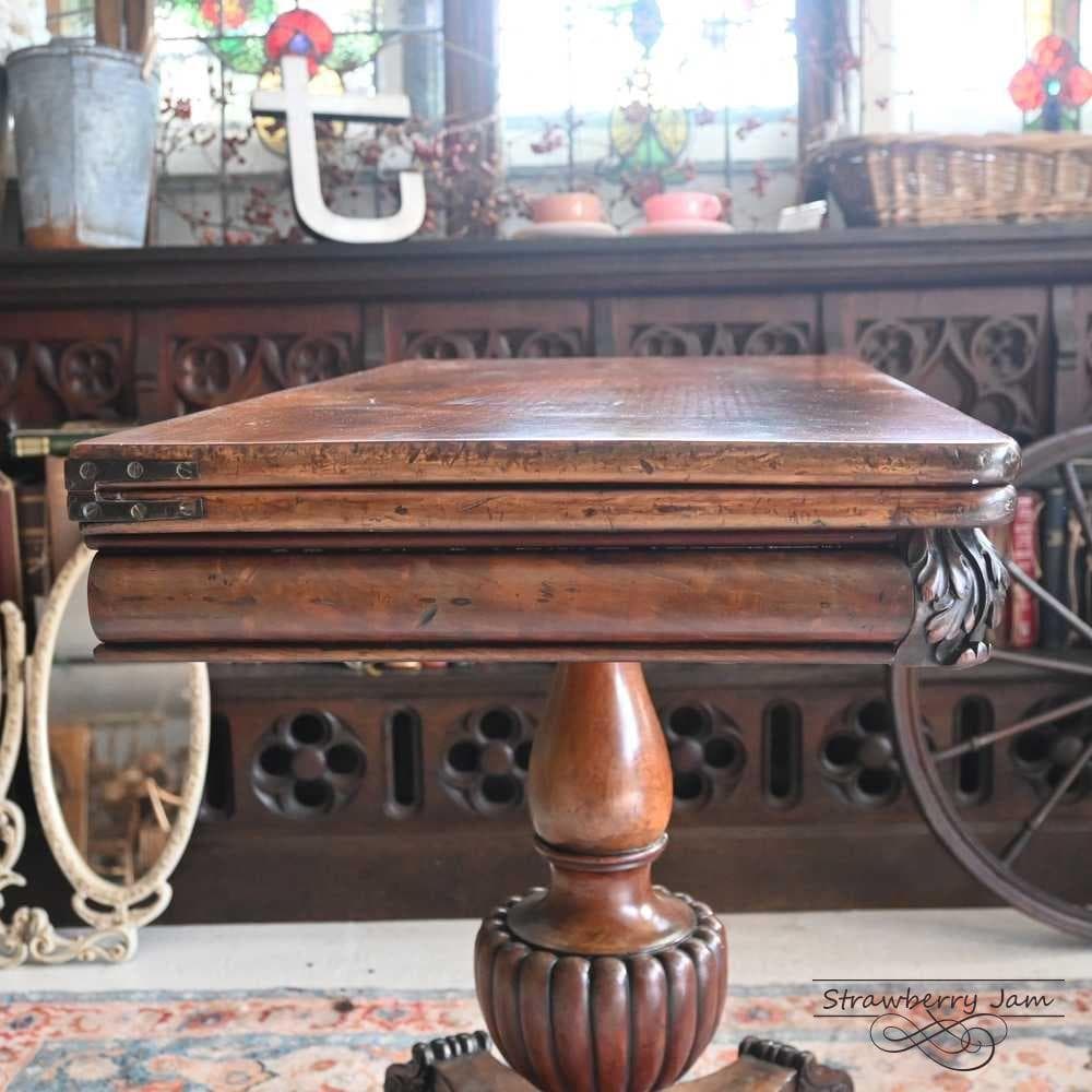 L3705-220 英国アンティーク ゲームテーブル ダイニングテーブル