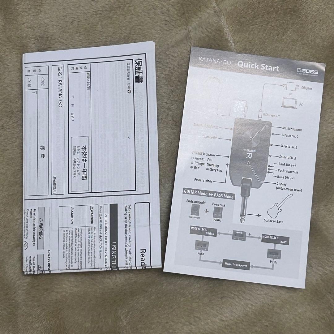 新品同様☆BOSS KATANA:GO KTN-GO
