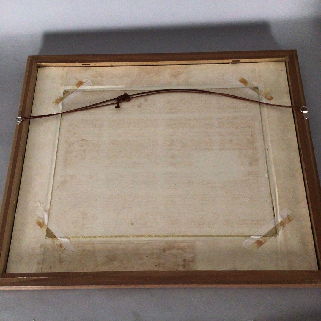 No2982額装　渡辺幸雄「磐梯」10号　共シール　真筆保証書　風景画　送料無料