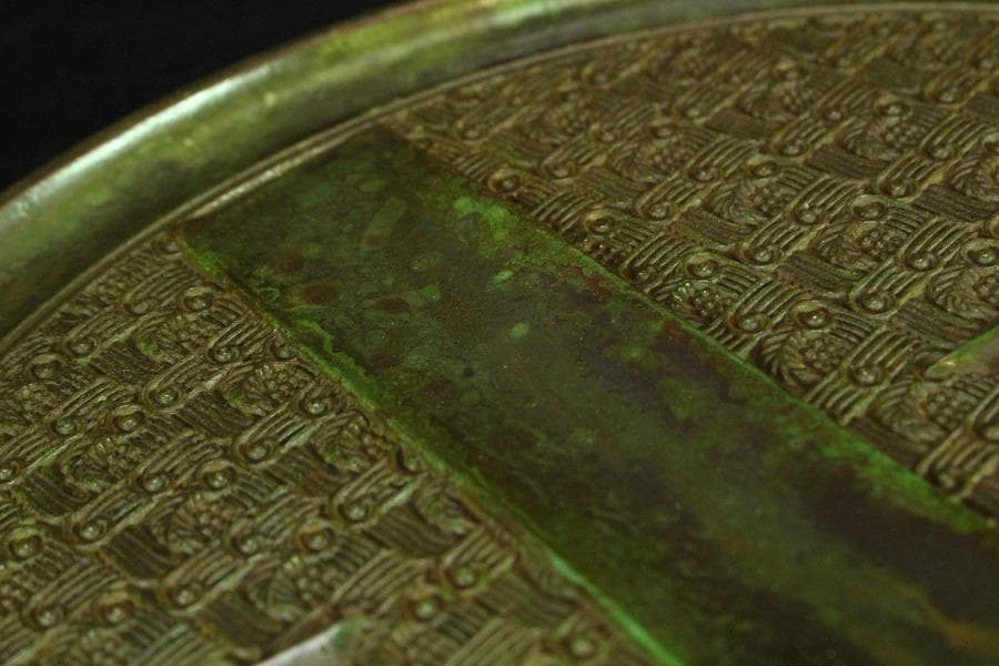 中国美術 銅鏡 φ22.5cm 古鏡(K-HA469)