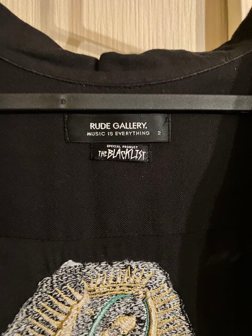 Rude gallery BLACKLIST マリア 刺繍 ボーリングシャツ