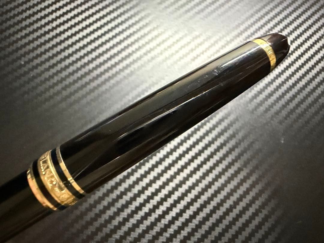 極美品 モンブラン マイスターシュテュック 144 万年筆 ブラック 全金 F