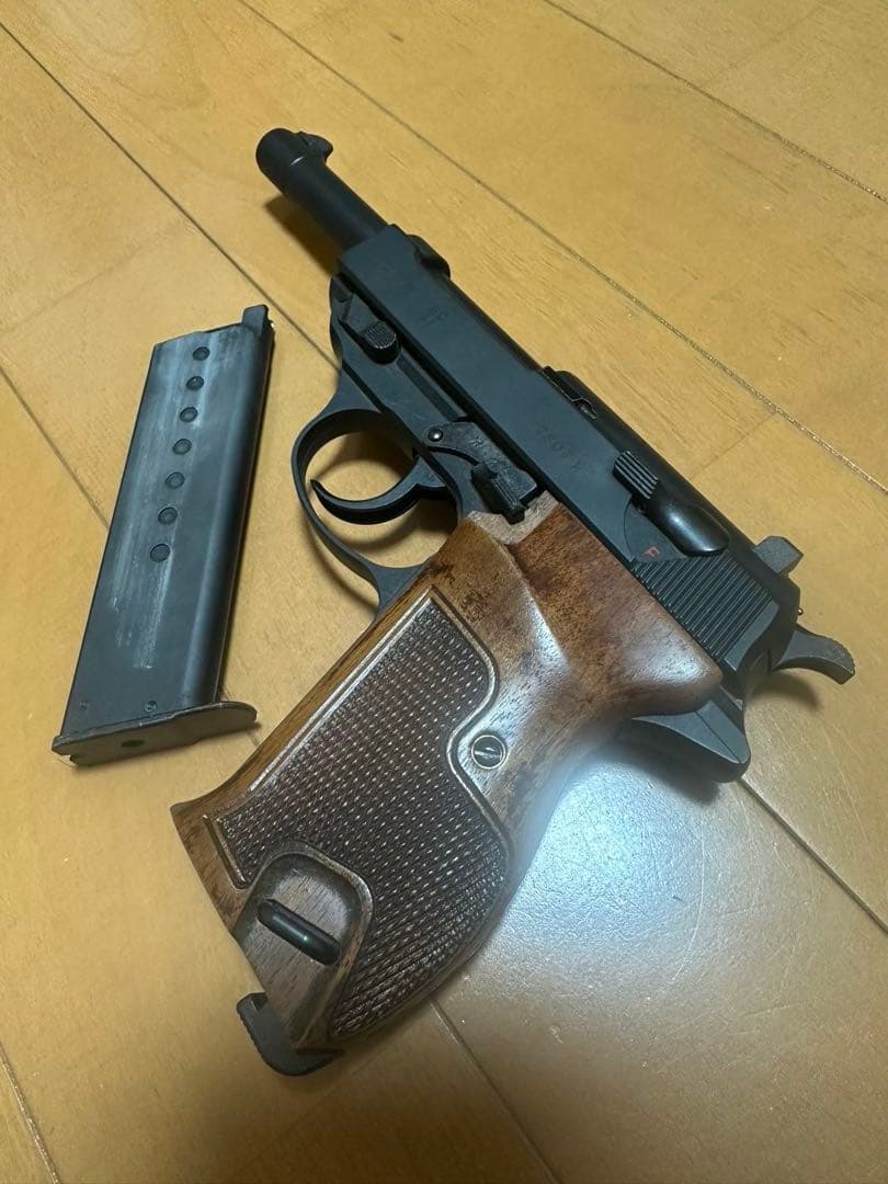 い*た様 マルゼン　ワルサーP38 木製グリップ付