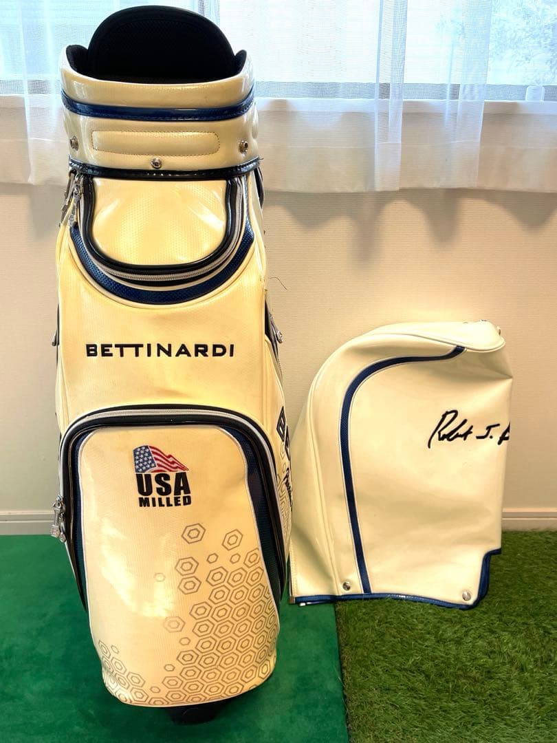 BETTINARDI キャディバッグ ホワイト/ネイビー【希少品】