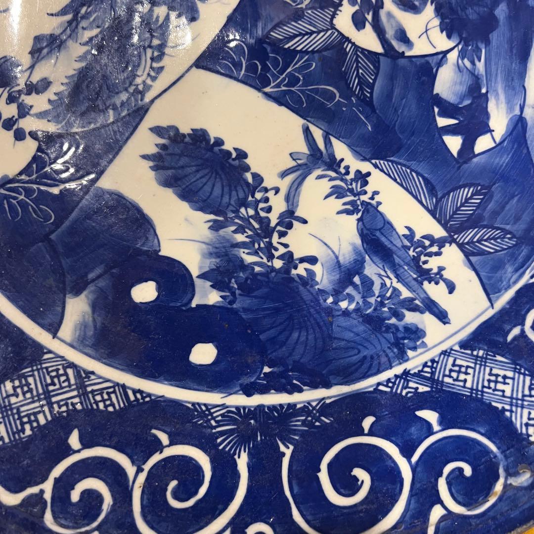 レア　骨董　伊万里　有田焼　大皿　40cmJapanesetraditional