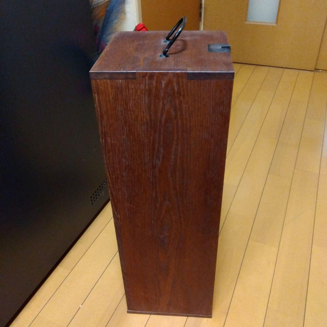 木製茶道具箱セット 　黒茶碗　水指染付