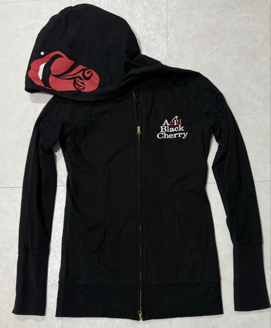 Acid Black Cherry パーカー　金ファスナー