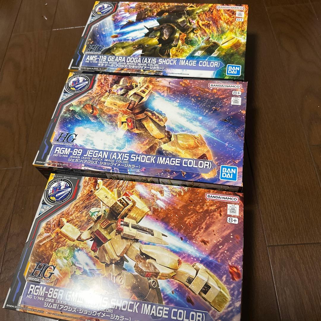 HG ジェガン　ジムIII ギラドーガ　アクシズショックイメージカラーセット