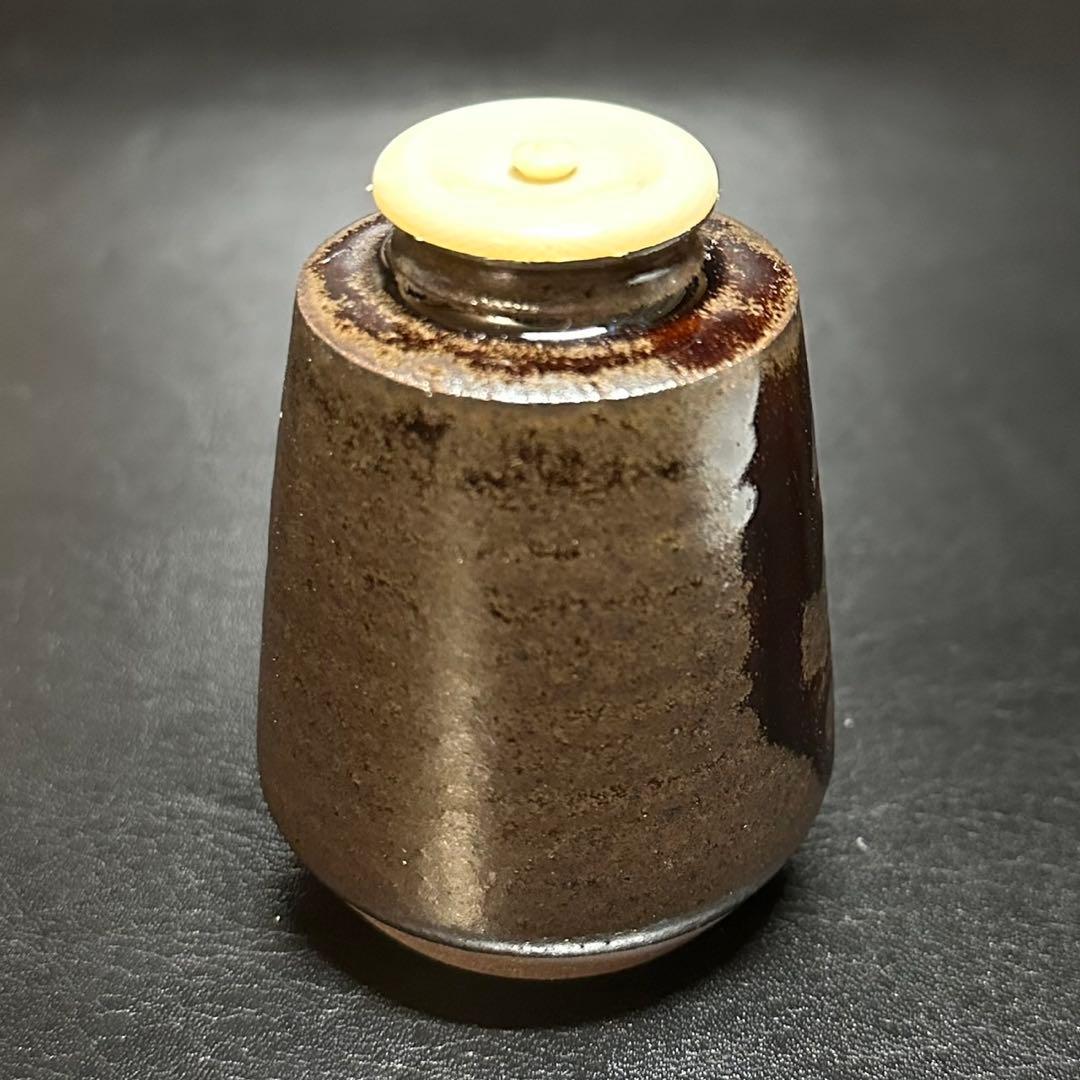 c*o様 ★茶道具！廣澤写 金華山 茶入！剣先純子『笹田 仁史』作！共箱/仕覆/