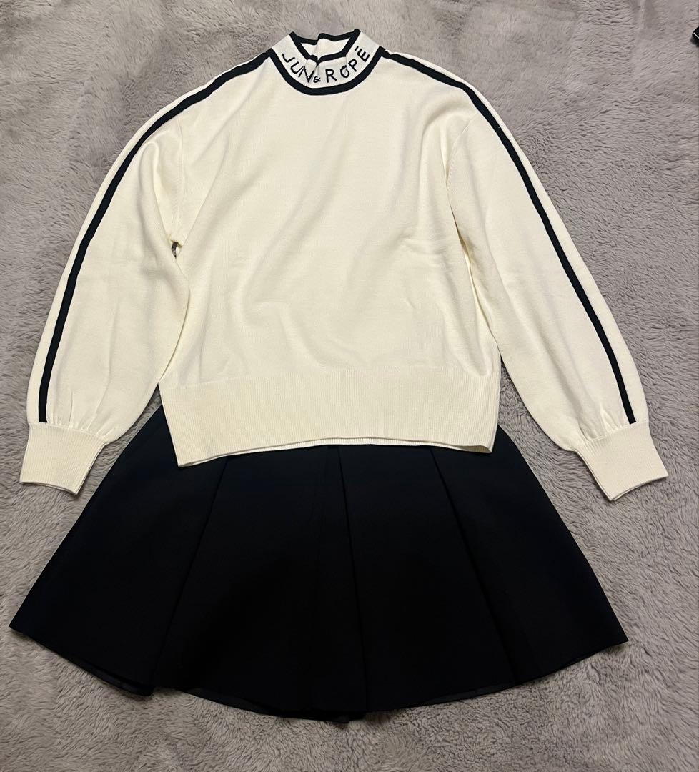 JUN&ROPE ニットとスカート　セット　コーデ