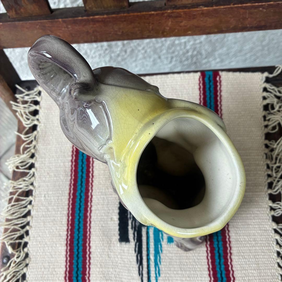 貴重レア！50's〜ロイヤルコプリー　サーカス象の花瓶　アメリカアンティーク雑貨