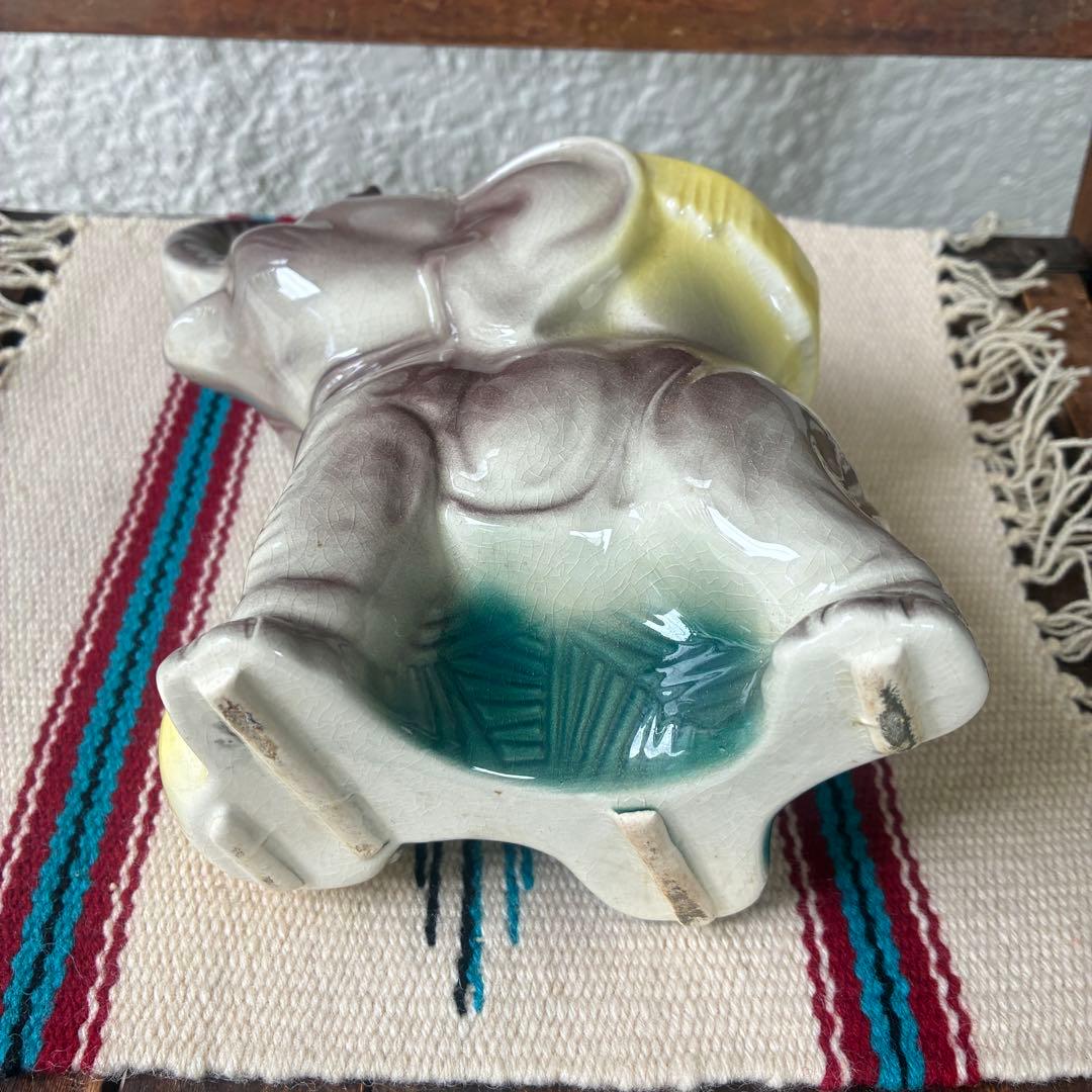 貴重レア！50's〜ロイヤルコプリー　サーカス象の花瓶　アメリカアンティーク雑貨