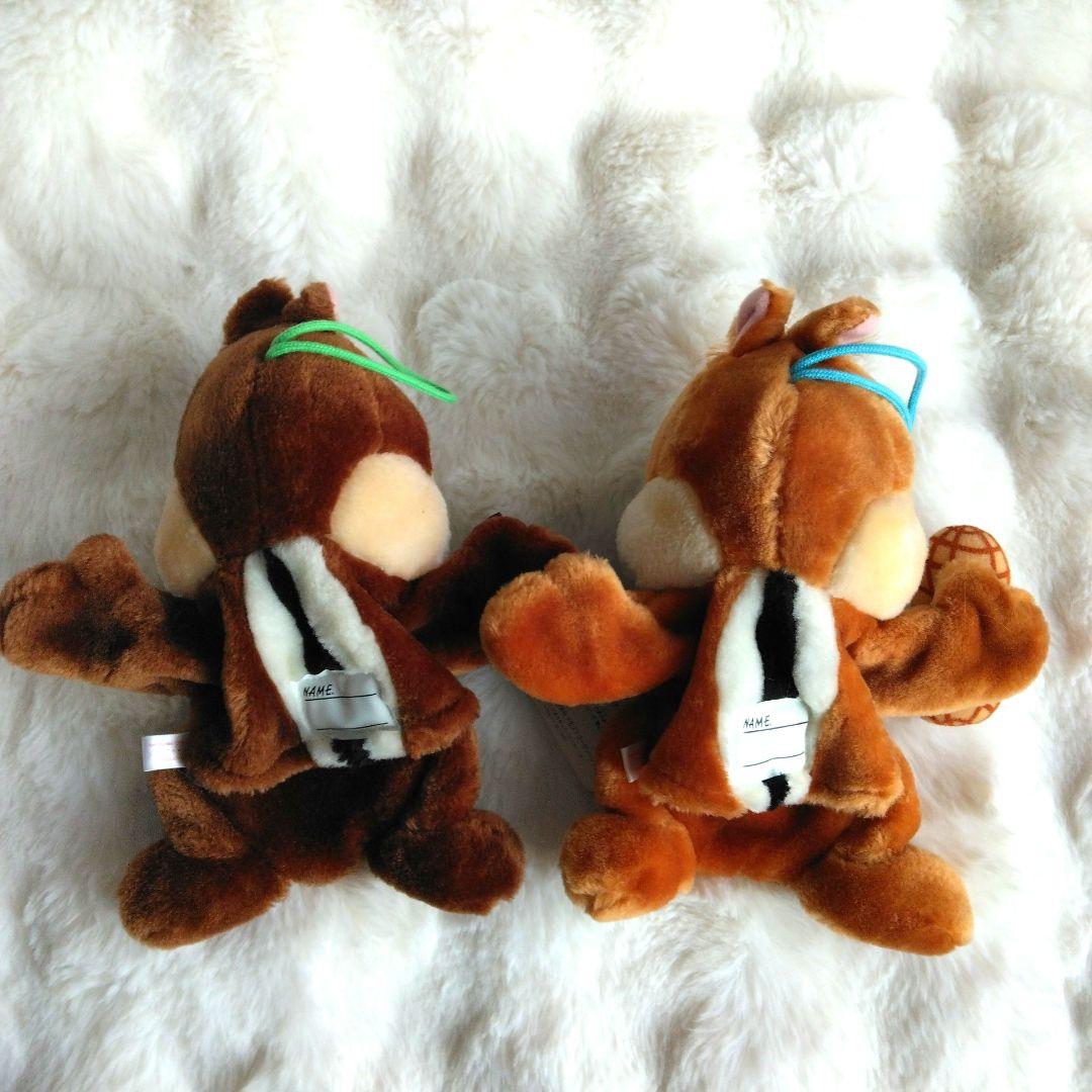 レトロ　ディズニーストア　チップとデール　ぬいぐるみ　パペッティー