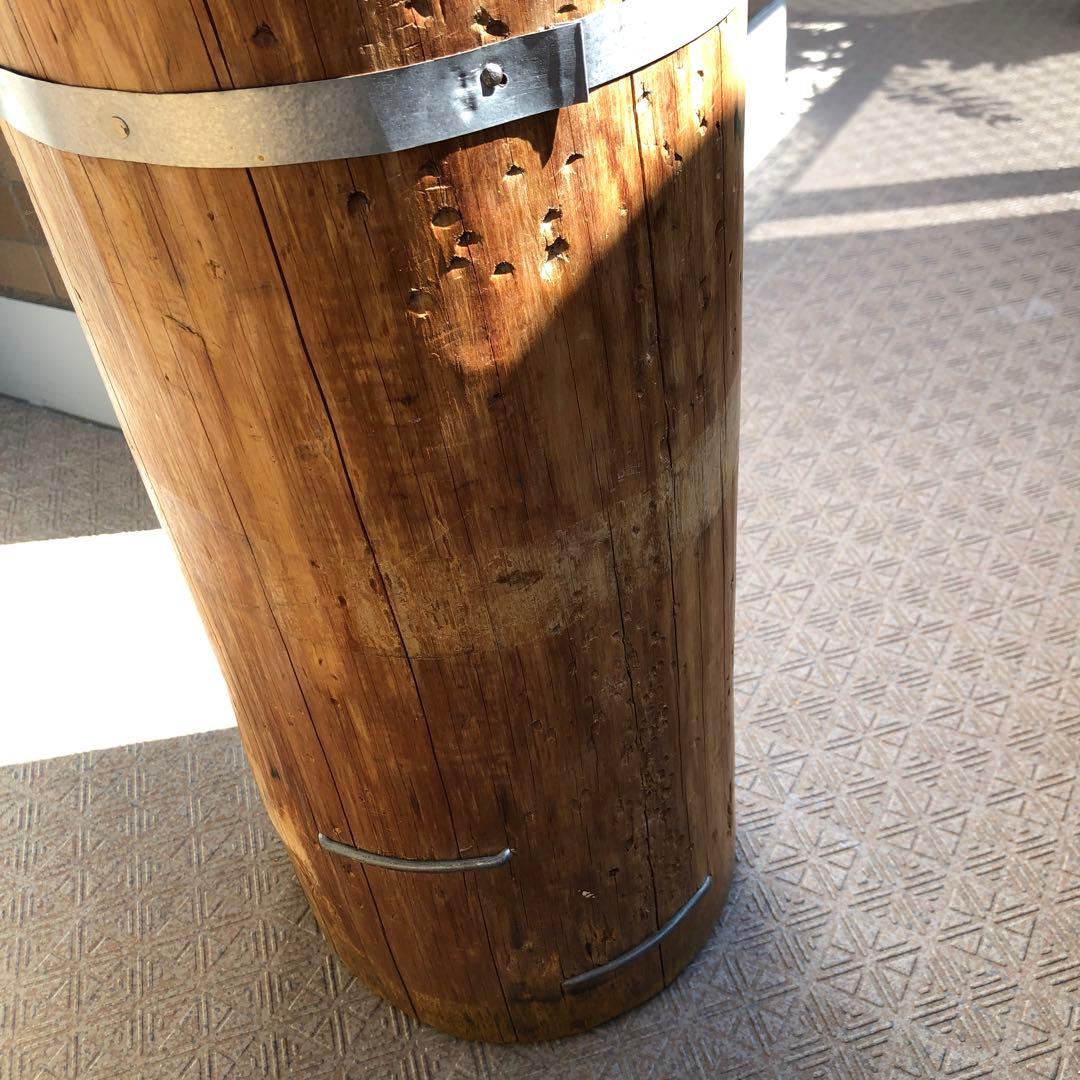 彫金　金床ヴィンテージ土台の丸太