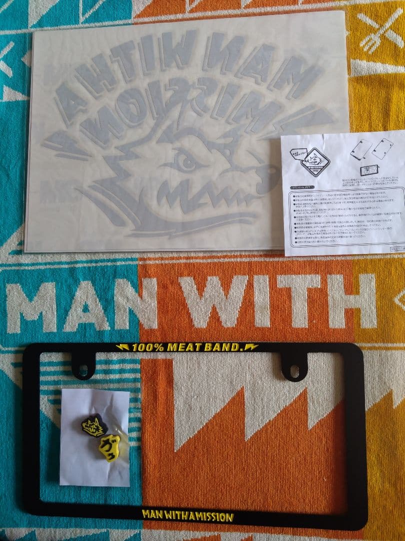 マンウィズ ナンバープレートフレーム+カッティングシート