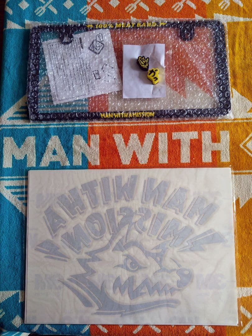 マンウィズ ナンバープレートフレーム+カッティングシート