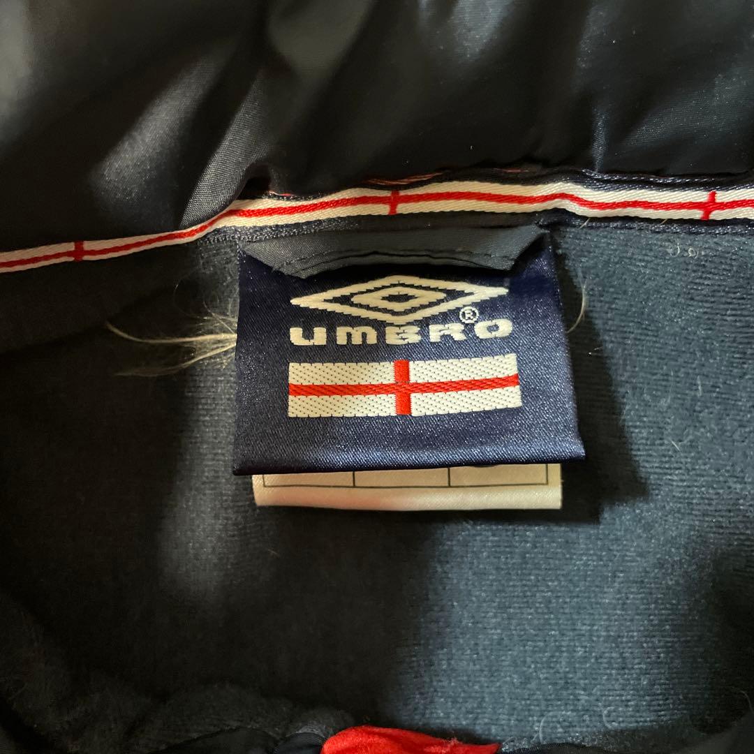 90s UMBRO ENGLAND 代表　ナイロンジャケット　中綿　在原みゆき