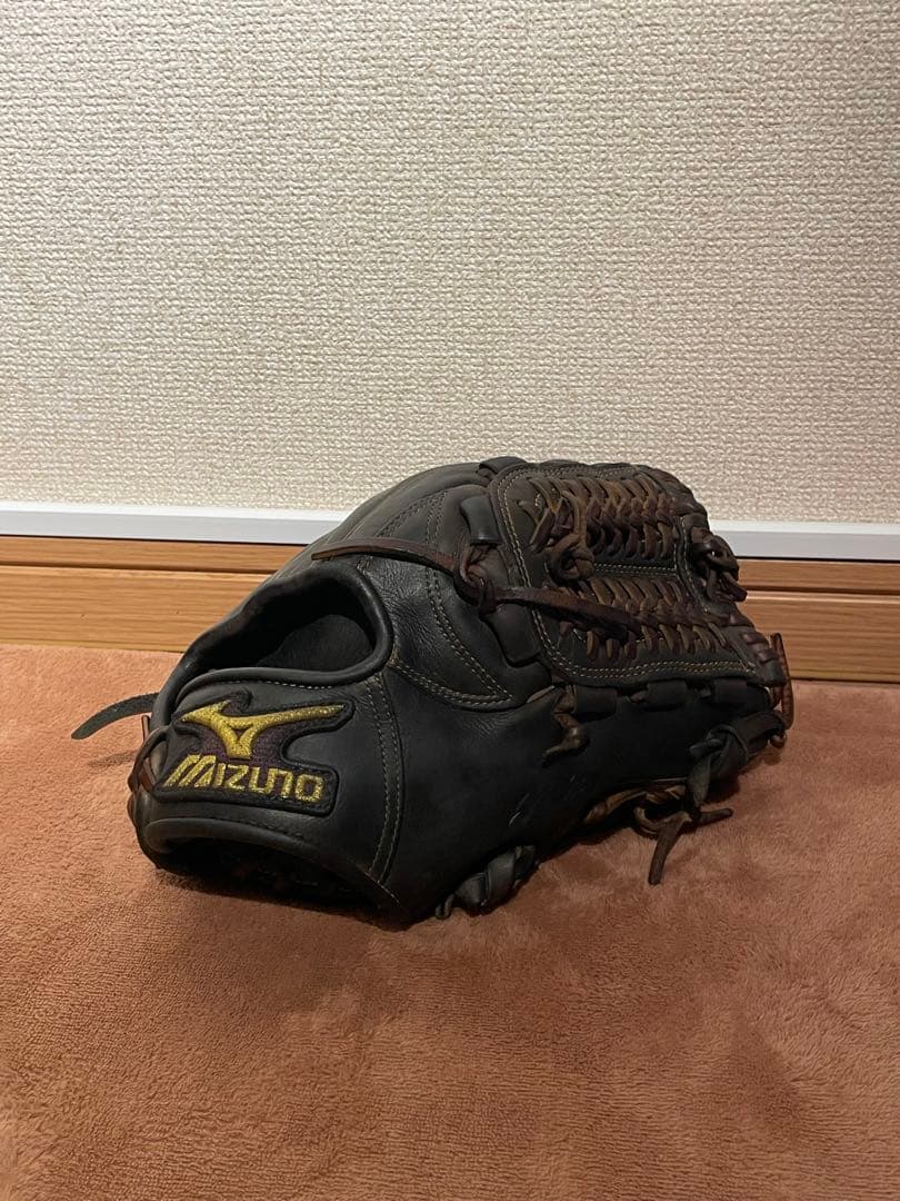 ミズノプロ 硬式 内野手 ブラック キップレザー