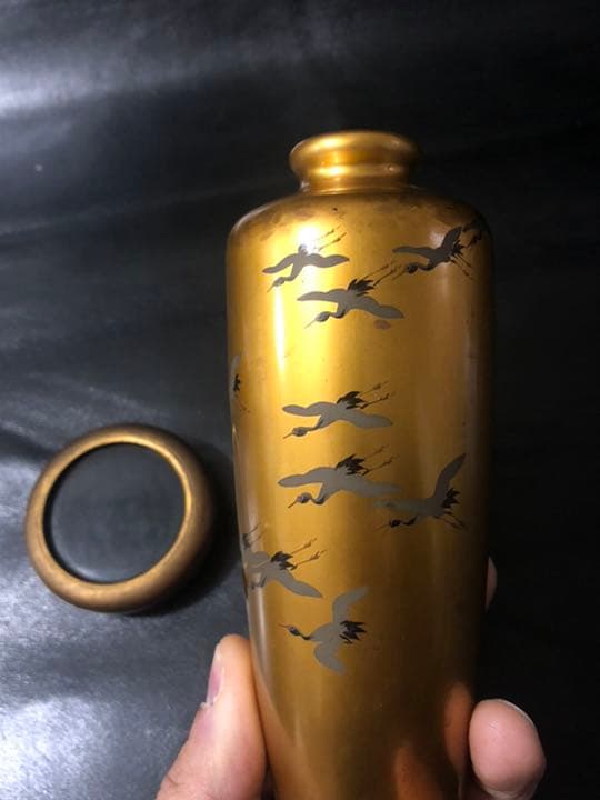極上品◼️蔵から出てきた謎の黄金の蒔絵壺、蒔絵壷、骨董品、古美術品です。
