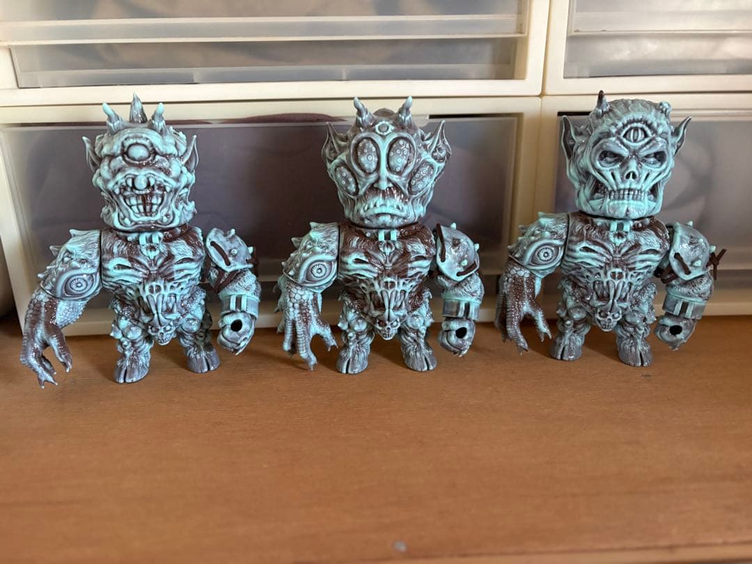 もうこやま　合成魔神　3体セット　ソフビ