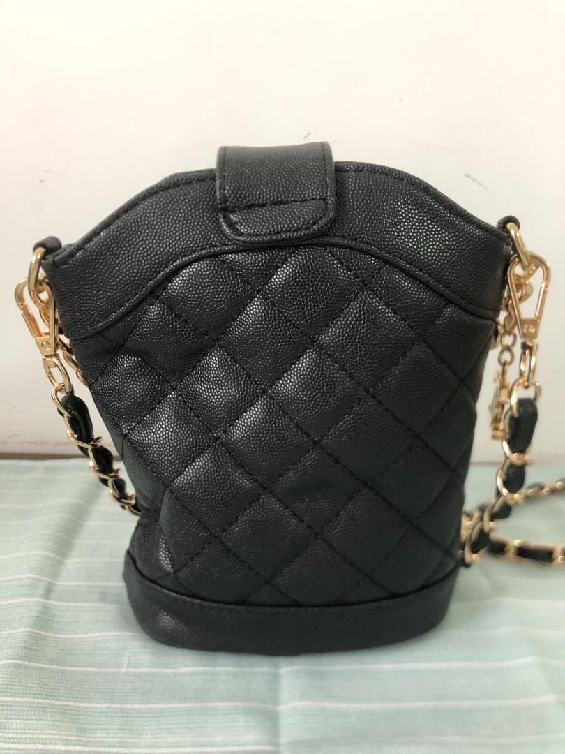 ショルダーバッグ　ノベルティ　ブラック　ポテトフライバッグ　バッグ