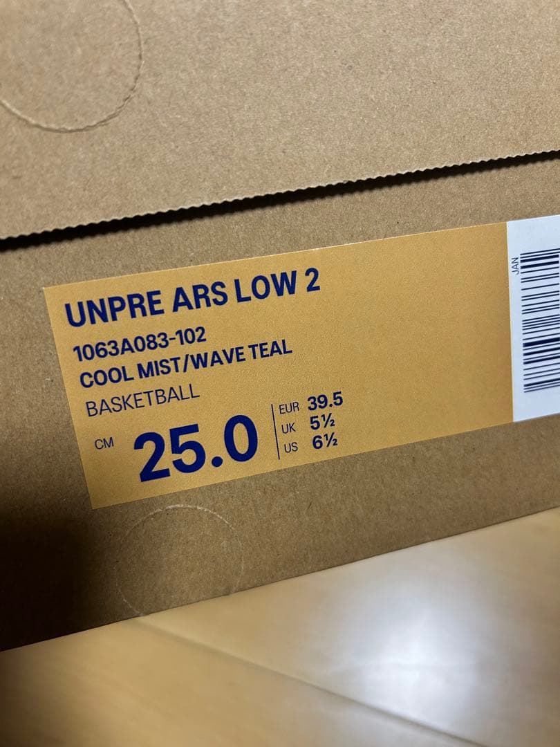 シューズ(男性用) ASICS UNPRE ARS LOW 2 25.0cm