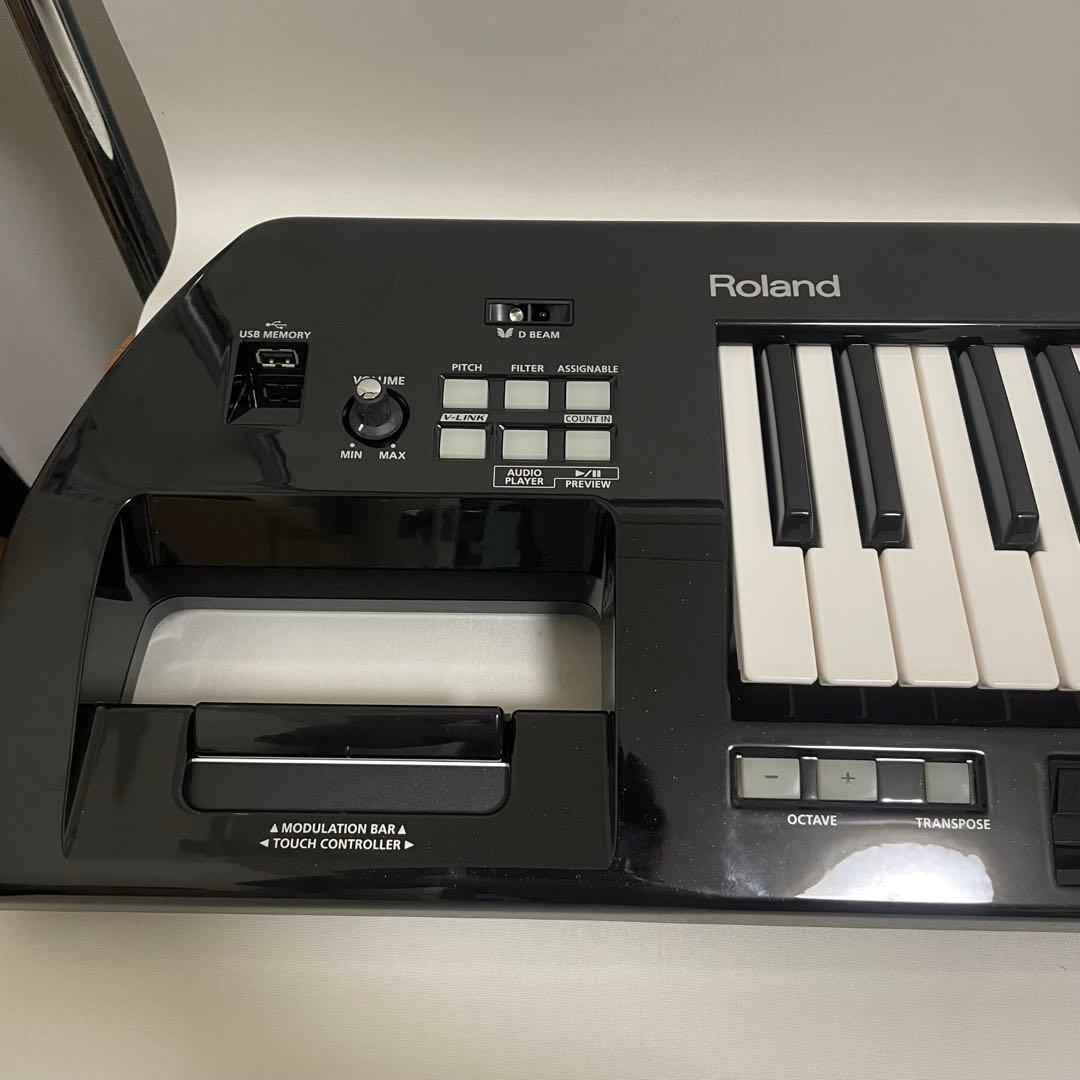 動作品Roland 37鍵 ショルキー Lucina AX-09 シンセサイザー