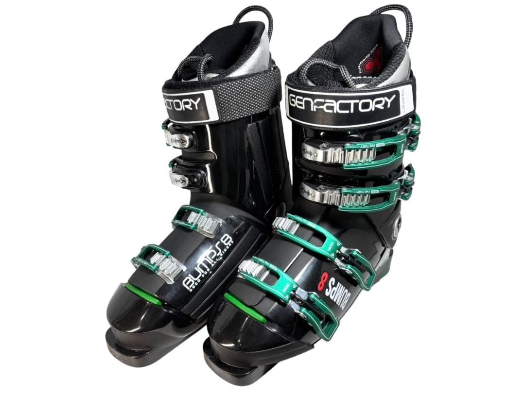【美品】GENFACTORY BUMPS8 バンプス8 スキー ブーツ グレー