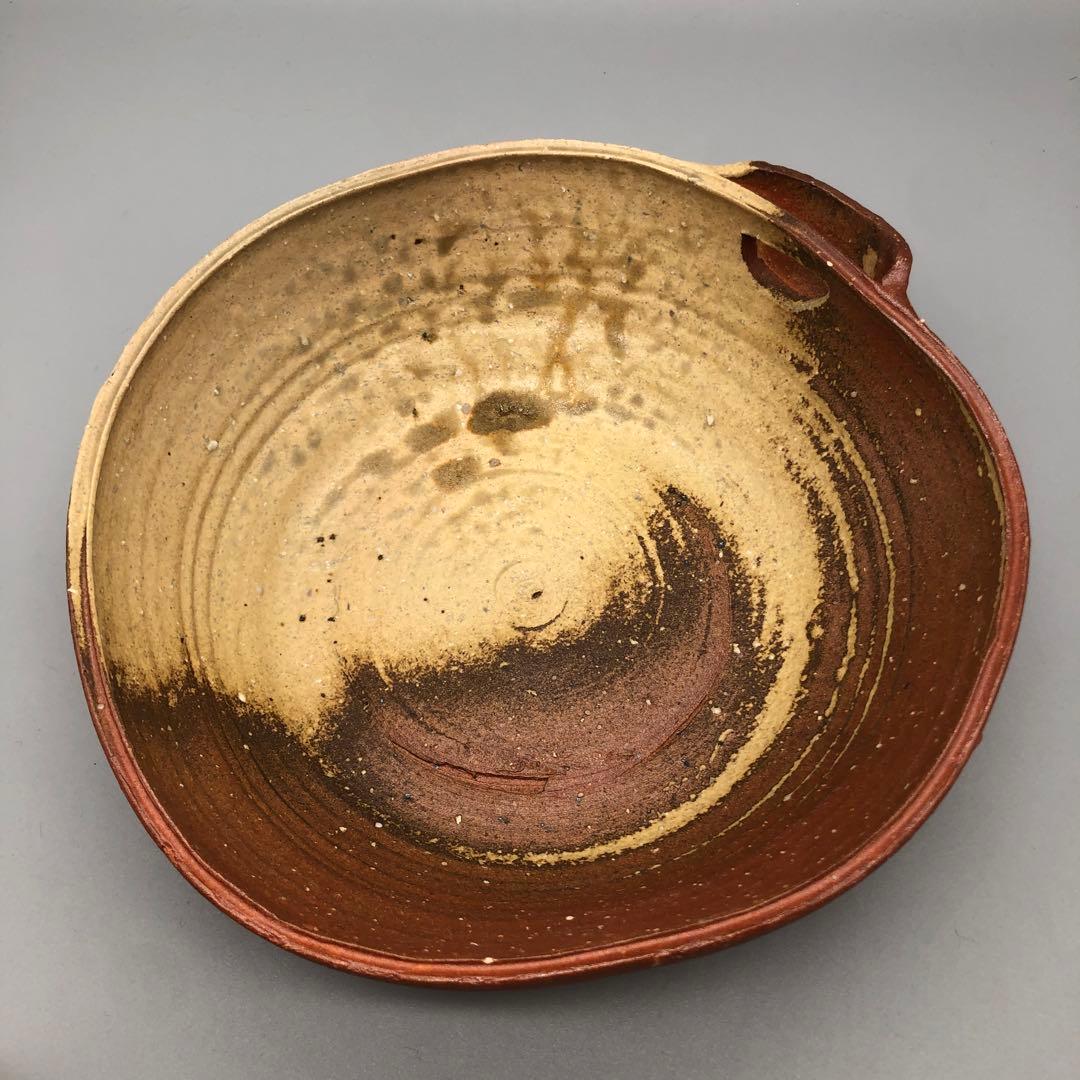 希少高橋楽斎信楽焼陶器鉢ボウル伝統工芸骨董アンティーク食器25cm