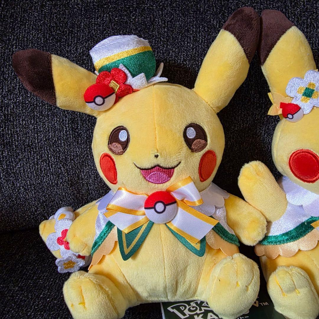 ポケパークカントー　ピカチュウぬいぐるみ　2種セット