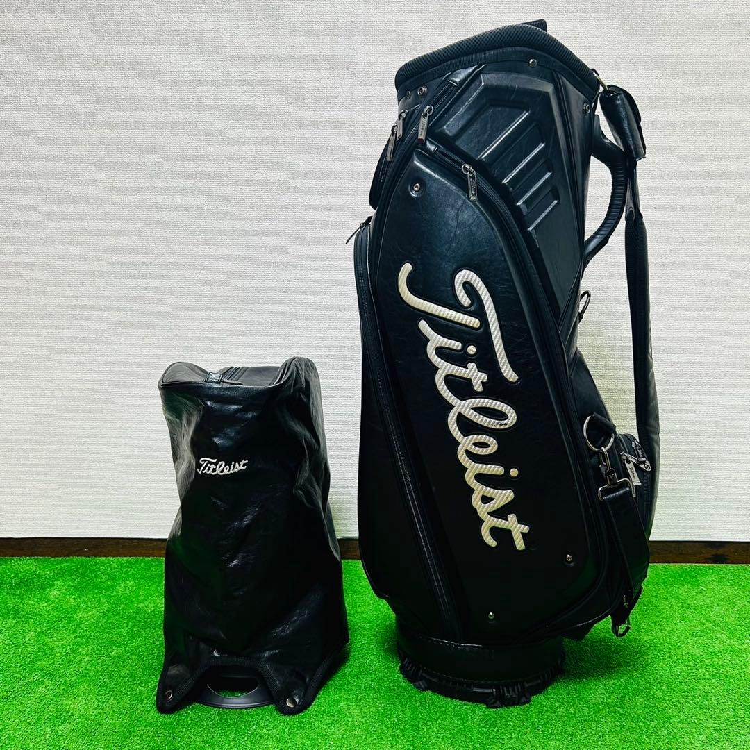 タイトリスト キャディバッグ 9.5型 8分割 3点式 ツアーモデル 黒
