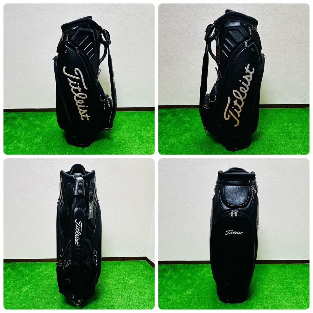 タイトリスト キャディバッグ 9.5型 8分割 3点式 ツアーモデル 黒