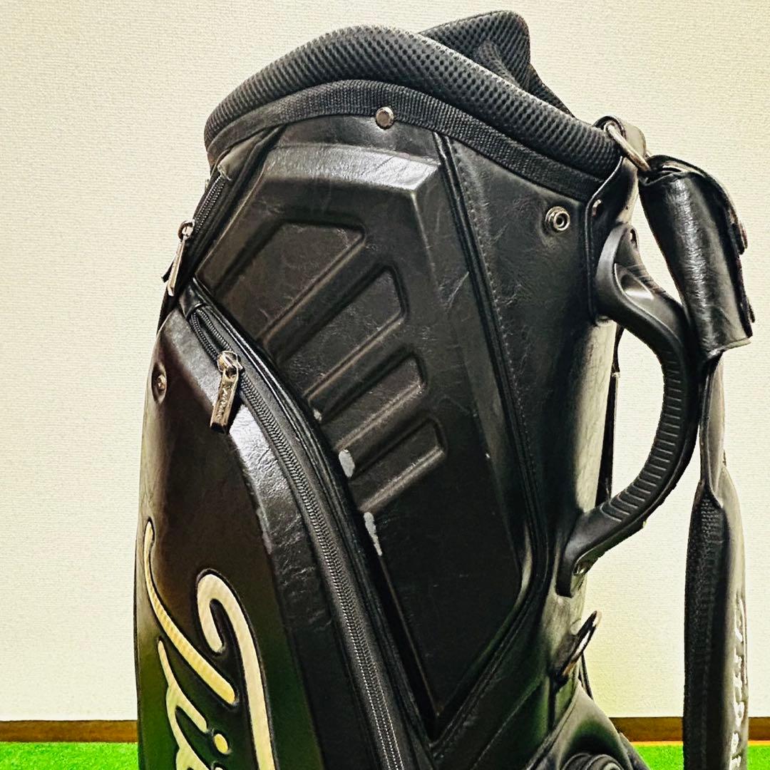 タイトリスト キャディバッグ 9.5型 8分割 3点式 ツアーモデル 黒