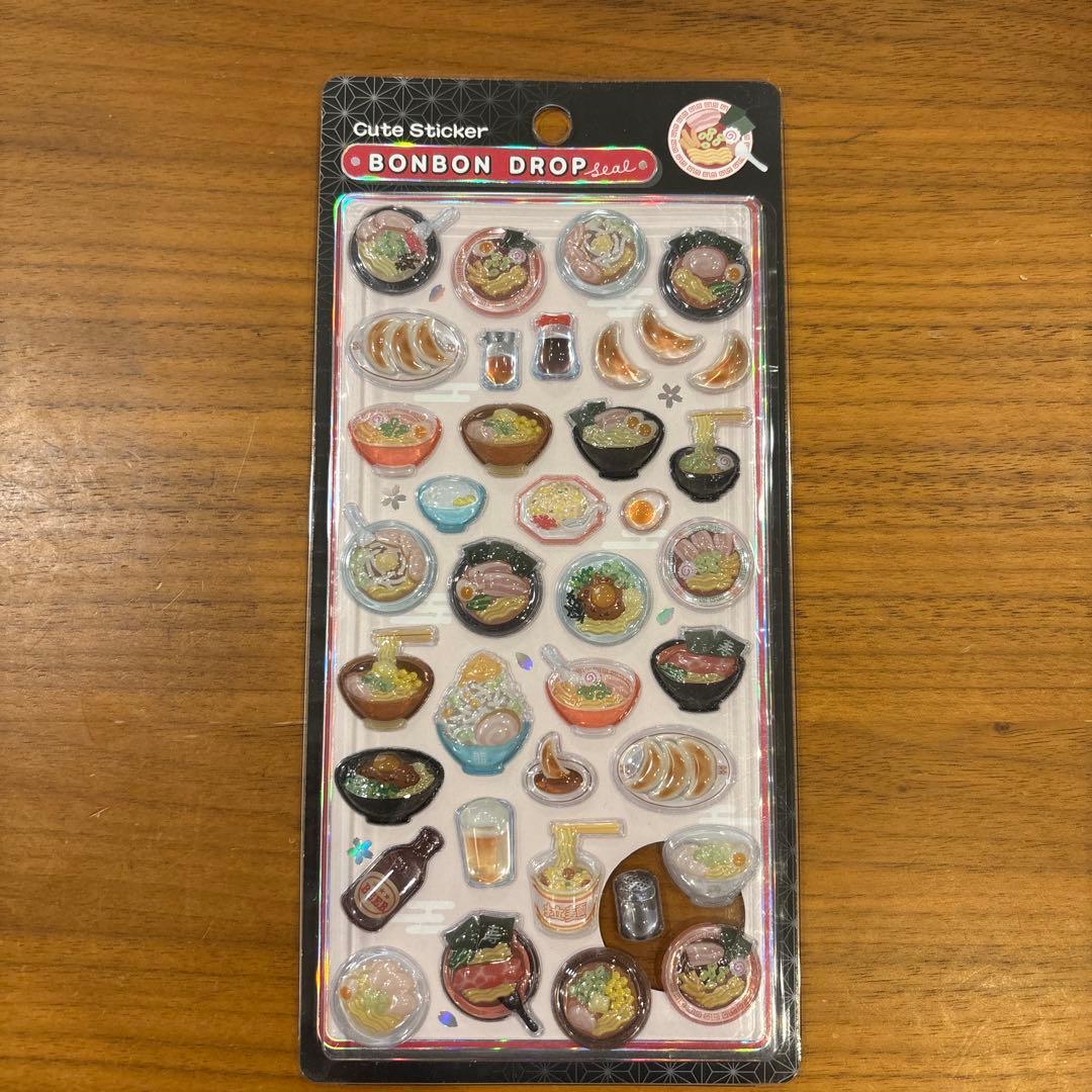 【正規品】新作　ボンボンドロップシール　　ラーメン　和柄