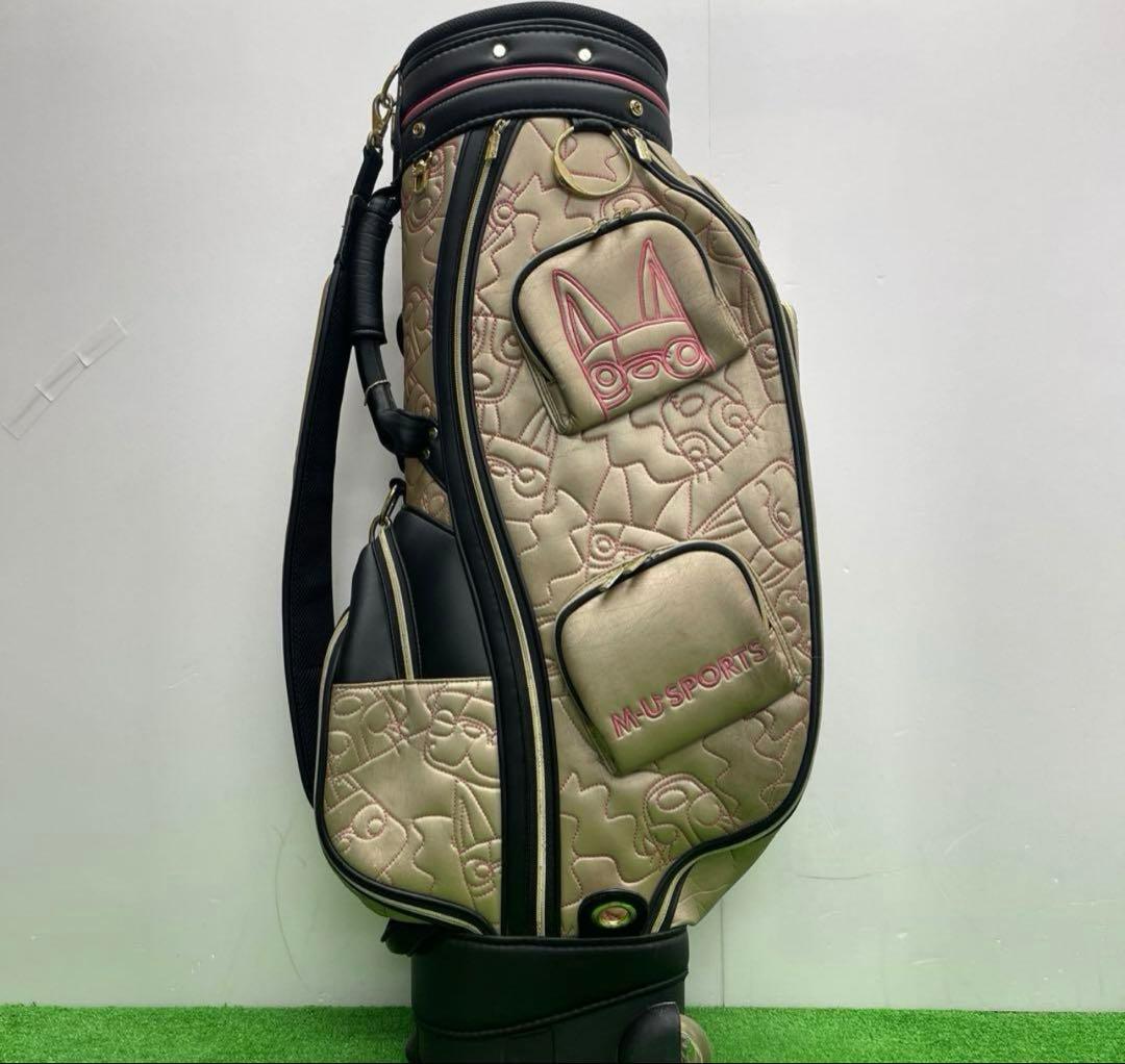 M.U SPORTS エムユースポーツ　ゴルフバッグ　9インチ　中古品